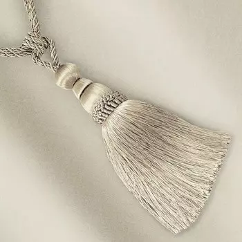 Подхват для штор с кисточками Elrene Рome Fashions, белый