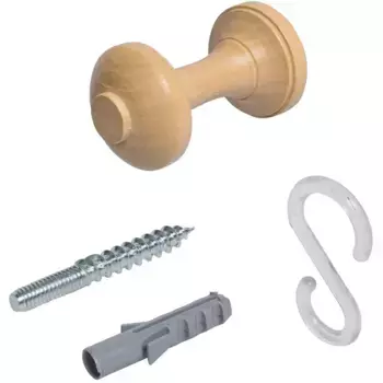 Подхваты для штор Liedeco, (1 шт.), держатель для шарфа 7 см, цвет natur