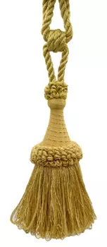 Подхваты для штор с кисточками DecoPro, темно-золотой