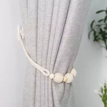 Подхваты для штор с крючками JilgTeok Home Essentials, белый