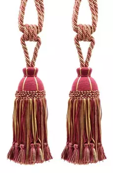 Подхваты-кисточки для штор DecoPro, красный