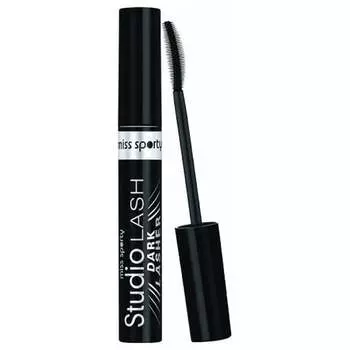 Подкручивающая тушь для ресниц Черная 8мл Studio Lash Dark Lasher, Miss Sporty