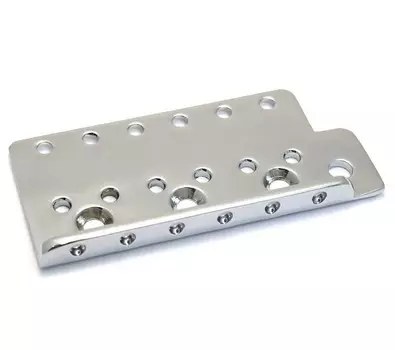 Подлинная сменная мостовая пластина Fender, модель 099-1947-000 для винтажного американского Stratocaster Tremolo Chrome 001-947-000