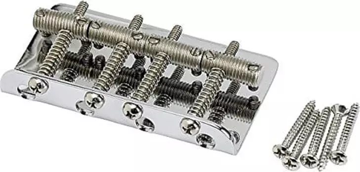 Подлинный бридж Fender Vintage Bass — НИКЕЛЬ/ХРОМ, 099-0804-100