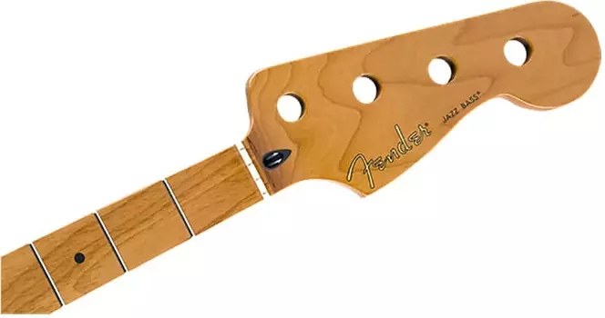 Подлинный гриф Fender из жареного клена Jazz Bass 9,5" кленовый C-образный гриф 099-0702-920