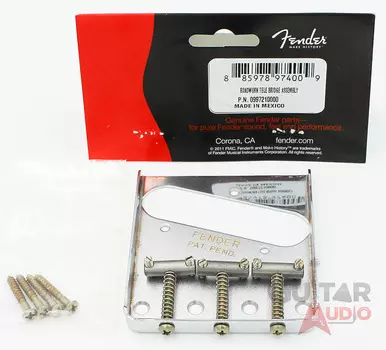 Подлинный мост Fender ROAD WORN Old Chrome Tele/Telecaster — 099-7210-000