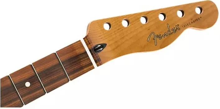 Подлинный телескопический гриф Fender ROASTED MAPLE, 22 лада Jumbo / 12 дюймов / Pao Ferro / Flat Oval 099-0303-920
