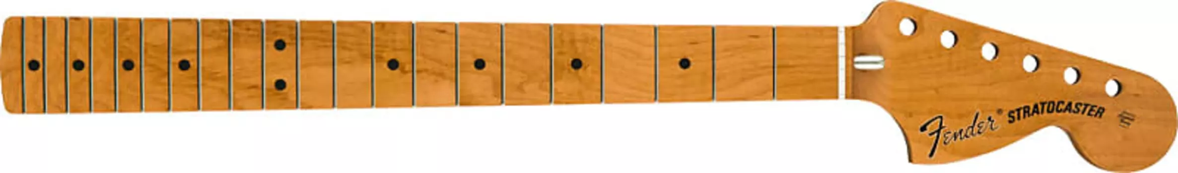 Подлинный жареный клен Fender VINTERA Mod 70s Strat Neck, радиус 9,5", C-образная форма 099-9742-920