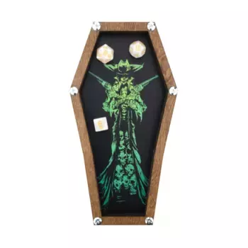 Поднос для кубиков в виде гроба размером 10 x 5,25 дюйма — мягкая веганская кожа — Gunslinger, Dice Trays (C4 Labs)