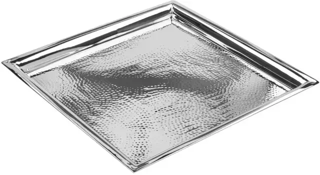 Поднос для плавников "NAGANO", (1 шт.), декоративный поднос, декоративная фурнитура, серебристый цвет Fink 34х34 см, цвет silberfarben