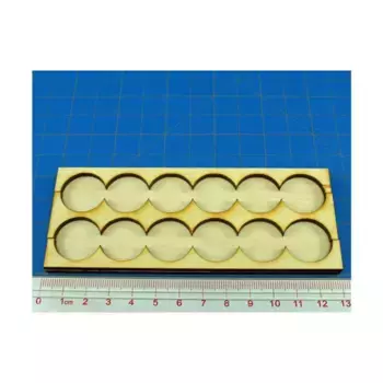 Поднос для рангов - форма 6x2, круглые основания 20 мм, Miniature Movement Trays - Rank (Litko Aerosystems)