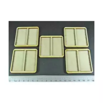 Поднос для схваток — 2 фигурки, подставки 25х50 мм., Miniature Movement Trays - Skirmish (Litko Aerosystems)