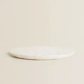 Поднос для ванной Zara Home Round Mother-of-pearl, светло-бежевый