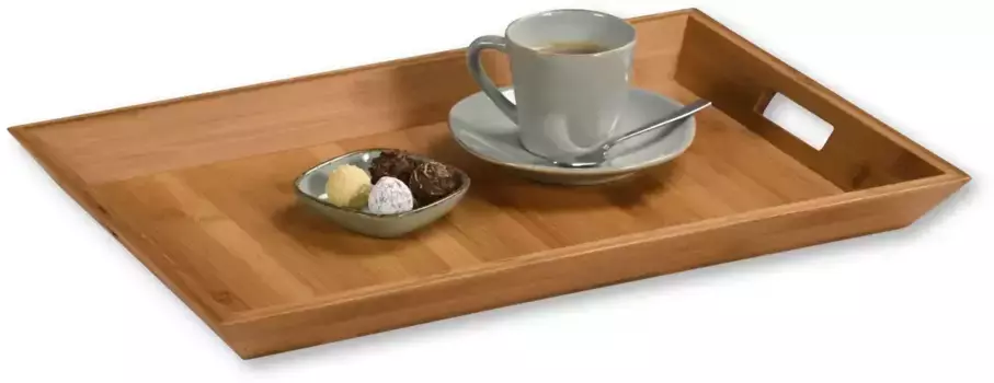 Поднос KESPER, (1 шт.), с ручками для переноски, устойчивый к царапинам 52х33 см, цвет natur