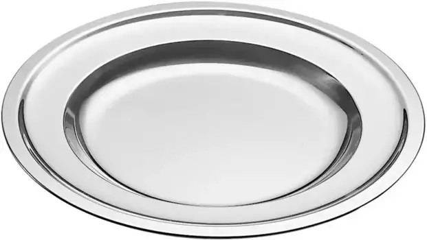 Поднос PINTINOX "Vassoi", (1 шт.), идеально подходит для сервировки, оформления или украшения в качестве подсвечника 35 см, цвет edelstahlfarben