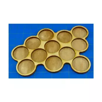 Подносы Орды — 12 фигурок, круглые подставки диаметром 25 мм., Miniature Movement Trays - Hordes (Litko Aerosystems)