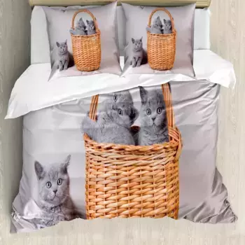 Пододеяльник Abakuhaus, серый