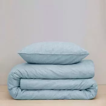 Пододеяльник Damai Ebba - органический хлопок - 260x200/220 см - нежно-голубой