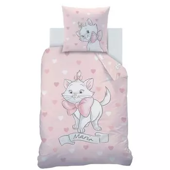 Пододеяльник Disney Aristocats, Love - 140 х 200 см + 63 х 63 см - хлопок