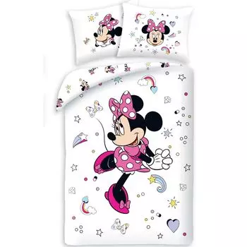 Пододеяльник Disney Minnie Mouse, Lovely - 140 х 200 см + 70 х 90 см - хлопок