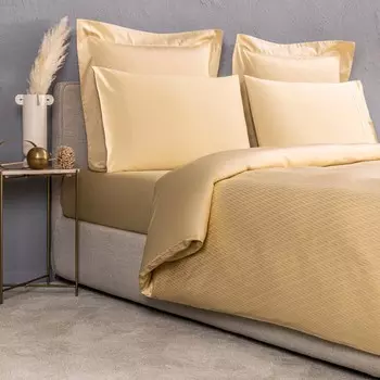 Пододеяльник Frette Taormina, цвет Pale Yellow