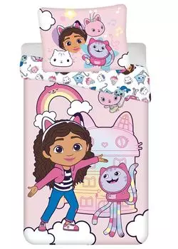 Пододеяльник Gabby's Poppenhuis - 140 х 200 см - хлопок Jerry Fabrics