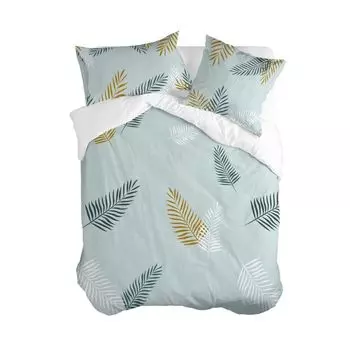 Пододеяльник HappyFriday Blanc Foliage Mint Colorful 220 x 220 см