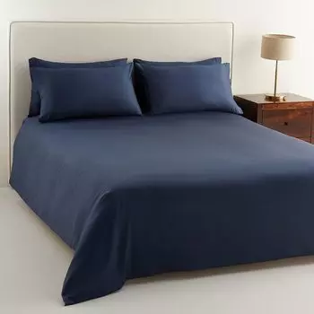 Пододеяльник Хлопок Сатин 300 ниток El Corte Ingls, темно-синий