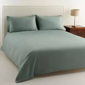 Пододеяльник Хлопок Сатин 300 ниток El Corte Ingls, зеленый