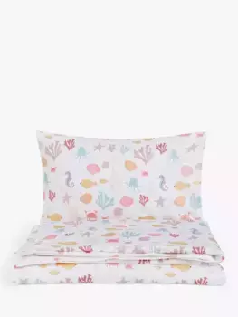 Пододеяльник и наволочка John Lewis Under the Sea Toddler Pure Cotton