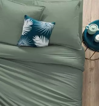 Пододеяльник из хлопка - цвет морской волны 140х200 см - Atmosphera crateur d'interieur Atmosphera Crateur d'intrieur