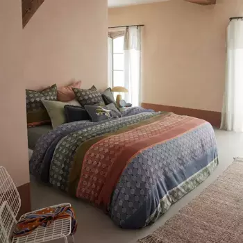 Пододеяльник из хлопкового атласа саранг Olivier Desforges, разноцветный