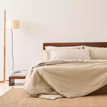 Пододеяльник из органического хлопка 200 нитей Хлопок Bassols, бежевый