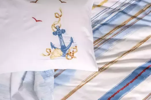 Пододеяльник L'Essentiel Linge de Maison, синий