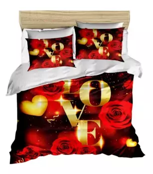 Пододеяльник L'Essentiel Linge de Maison, красный