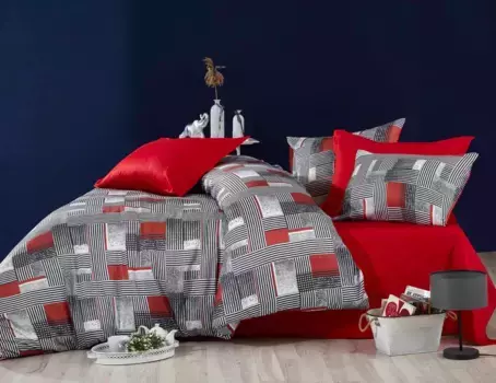 Пододеяльник L'Essentiel Linge de Maison, красный