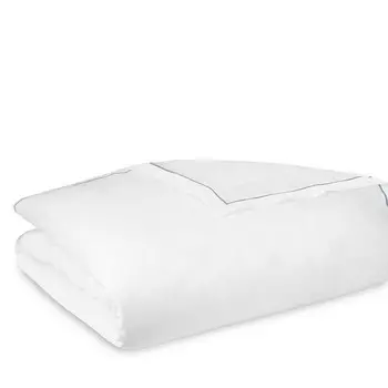 Пододеяльник Matouk Bergamo, полный/королевский размер, синий