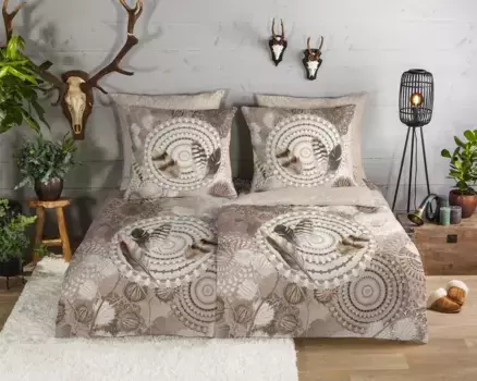 Пододеяльник Muller Textil, серо-коричневый