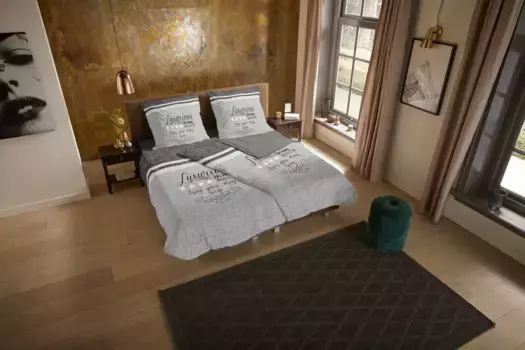 Пододеяльник Muller Textil, серый