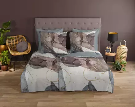 Пододеяльник Muller Textil, серый