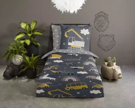 Пододеяльник Muller Textil, серый