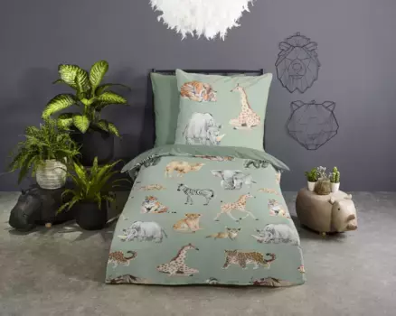 Пододеяльник Muller Textil, зеленый