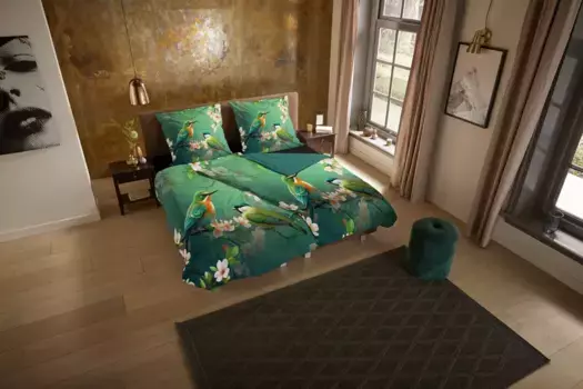 Пододеяльник Muller Textil, зеленый