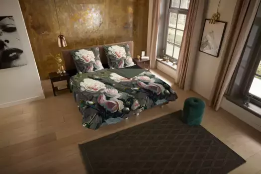 Пододеяльник Muller Textil, зеленый