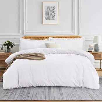 Пододеяльник на молнии SRP Linen, белый