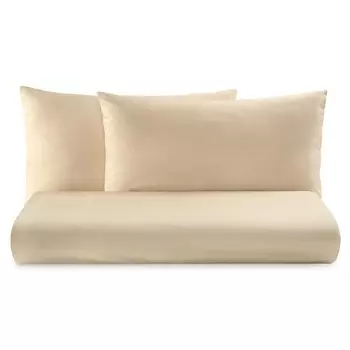 Пододеяльник однотонный из чистого хлопка - Tortona Lisola Basic, пляж, односпальный