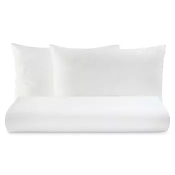 Пододеяльник однотонный из чистого хлопка - Tortona Lisola Basic, белый, полуторный