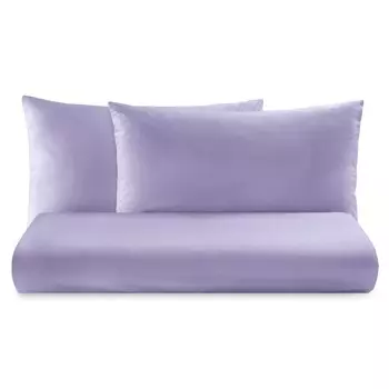Пододеяльник однотонный из чистого хлопка - Tortona Lisola Basic, сирень, полуторный