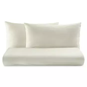 Пододеяльник однотонный из чистого хлопка - Tortona Lisola Basic, устрица, двуспальный