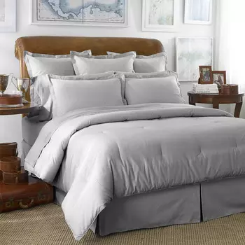 Пододеяльник Oxford Stripe из египетского хлопка Ralph Lauren Home, синий